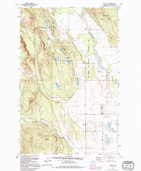 Download a high-resolution, GPS-compatible USGS topo map for Rhodes, MT (1995 edition)