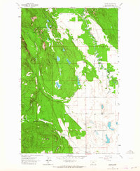 Download a high-resolution, GPS-compatible USGS topo map for Rhodes, MT (1964 edition)