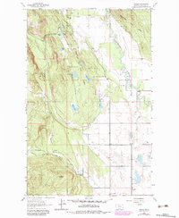 Download a high-resolution, GPS-compatible USGS topo map for Rhodes, MT (1983 edition)