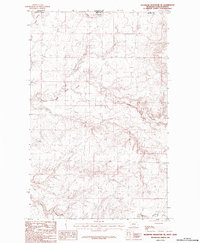Download a high-resolution, GPS-compatible USGS topo map for Richmond Reservoir NE, MT (1984 edition)