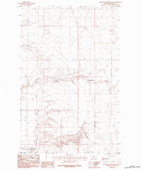 Download a high-resolution, GPS-compatible USGS topo map for Richmond Reservoir SW, MT (1984 edition)