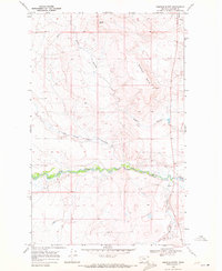 Download a high-resolution, GPS-compatible USGS topo map for Rimrock Butte, MT (1972 edition)