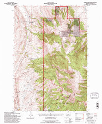 Download a high-resolution, GPS-compatible USGS topo map for Rimrock Divide, MT (1997 edition)