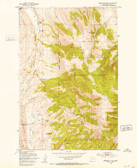 Download a high-resolution, GPS-compatible USGS topo map for Rimrock Divide, MT (1953 edition)