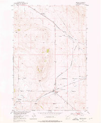 preview thumbnail of historical topo map of Meagher County, MT in 1951