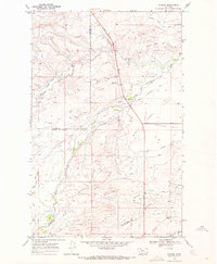 Download a high-resolution, GPS-compatible USGS topo map for Robere, MT (1972 edition)