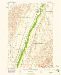 Download a high-resolution, GPS-compatible USGS topo map for Roberts, MT (1958 edition)