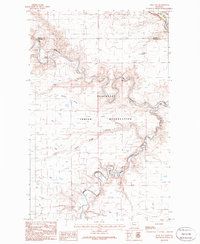 Download a high-resolution, GPS-compatible USGS topo map for Rock City, MT (1986 edition)