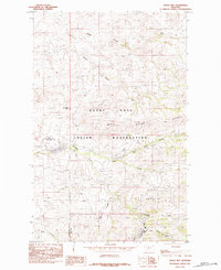 1984 Map of Azure, MT