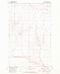 Download a high-resolution, GPS-compatible USGS topo map for Rocky Coulee, MT (1973 edition)