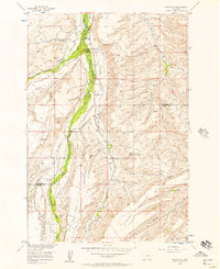 Download a high-resolution, GPS-compatible USGS topo map for Roscoe NW, MT (1957 edition)