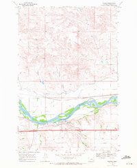 Download a high-resolution, GPS-compatible USGS topo map for Rosebud, MT (1972 edition)