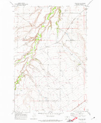 Download a high-resolution, GPS-compatible USGS topo map for Ross Fork, MT (1974 edition)