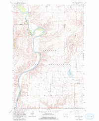 Download a high-resolution, GPS-compatible USGS topo map for Round Butte, MT (1992 edition)