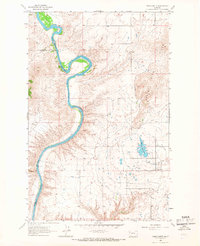 Download a high-resolution, GPS-compatible USGS topo map for Round Butte, MT (1967 edition)