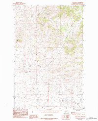 Download a high-resolution, GPS-compatible USGS topo map for Ryan Butte, MT (1984 edition)
