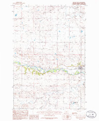 Download a high-resolution, GPS-compatible USGS topo map for Ryegate West, MT (1986 edition)