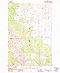 Download a high-resolution, GPS-compatible USGS topo map for Sacagawea Peak, MT (1987 edition)