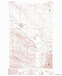 Download a high-resolution, GPS-compatible USGS topo map for Saco, MT (1984 edition)