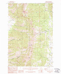 Download a high-resolution, GPS-compatible USGS topo map for Saddle Peak, MT (1987 edition)