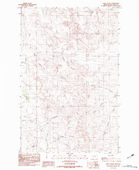 Download a high-resolution, GPS-compatible USGS topo map for Sadie Coulee, MT (1983 edition)