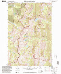 Download a high-resolution, GPS-compatible USGS topo map for Saint Joseph Peak, MT (2002 edition)