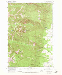 Download a high-resolution, GPS-compatible USGS topo map for Saint Mary Peak, MT (1972 edition)