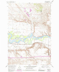 Download a high-resolution, GPS-compatible USGS topo map for Sanders, MT (1985 edition)