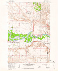 Download a high-resolution, GPS-compatible USGS topo map for Sanders, MT (1962 edition)