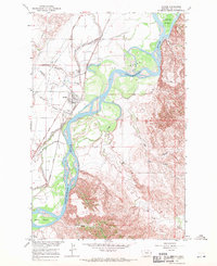 Download a high-resolution, GPS-compatible USGS topo map for Savage, MT (1970 edition)
