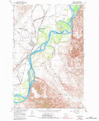 Download a high-resolution, GPS-compatible USGS topo map for Savage, MT (1984 edition)