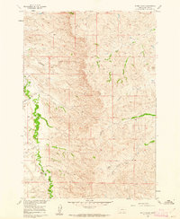 preview thumbnail of historical topo map of Big Horn County, MT in 1960