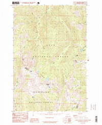 preview thumbnail of historical topo map of Mineral County, MT in 1985