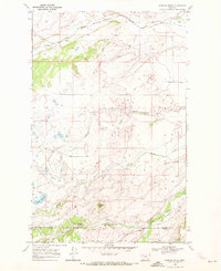 Download a high-resolution, GPS-compatible USGS topo map for Scoffin Butte, MT (1972 edition)
