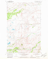 Download a high-resolution, GPS-compatible USGS topo map for Scoffin Butte, MT (1981 edition)
