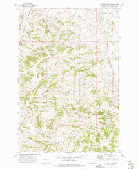 preview thumbnail of historical topo map of Treasure County, MT in 1972