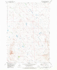 Download a high-resolution, GPS-compatible USGS topo map for Sevenmile Creek, MT (1980 edition)