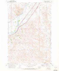 Download a high-resolution, GPS-compatible USGS topo map for Shirley, MT (1973 edition)