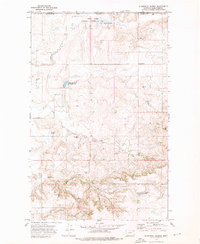 Download a high-resolution, GPS-compatible USGS topo map for Si Merrell Slough, MT (1976 edition)