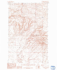 preview thumbnail of historical topo map of Blaine County, MT in 1984