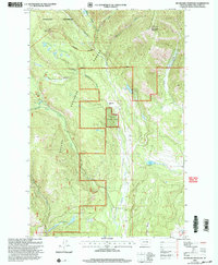 preview thumbnail of historical topo map of Lewis and Clark County, MT in 2001