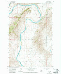 Download a high-resolution, GPS-compatible USGS topo map for Sloan, MT (1987 edition)