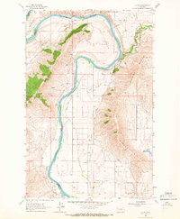 Download a high-resolution, GPS-compatible USGS topo map for Sloan, MT (1967 edition)