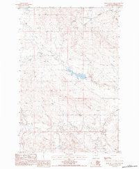 Download a high-resolution, GPS-compatible USGS topo map for Smoky Butte Creek, MT (1984 edition)