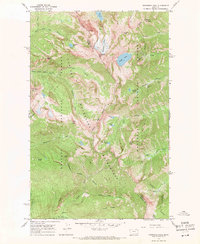 Download a high-resolution, GPS-compatible USGS topo map for Snowshoe Peak, MT (1971 edition)
