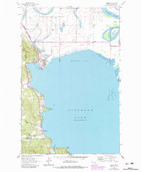 Download a high-resolution, GPS-compatible USGS topo map for Somers, MT (1983 edition)