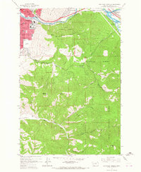 Download a high-resolution, GPS-compatible USGS topo map for Southeast Missoula, MT (1967 edition)