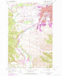 Download a high-resolution, GPS-compatible USGS topo map for Southwest Missoula, MT (1984 edition)