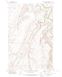 Download a high-resolution, GPS-compatible USGS topo map for Spanish Coulee School, MT (1975 edition)