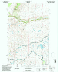 Download a high-resolution, GPS-compatible USGS topo map for Split Rock Lake, MT (1997 edition)
